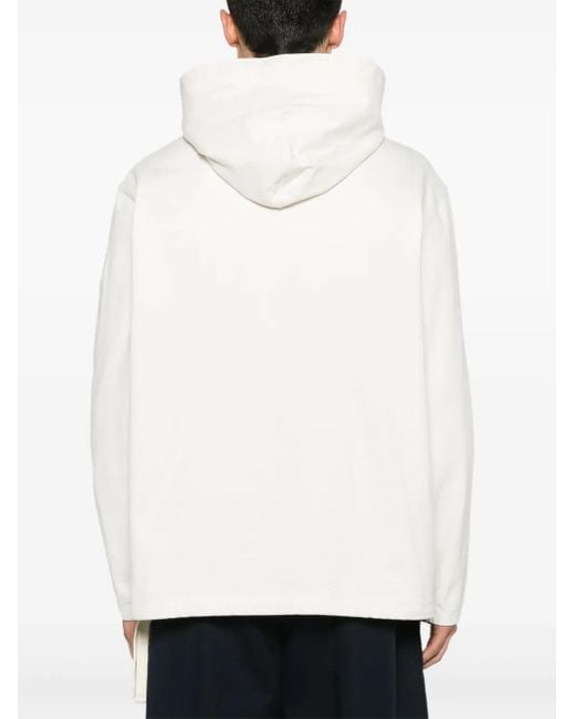 メンズ Stone Island ロゴ パーカー White
