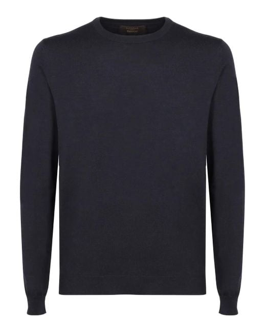 Slowear Blue Crew-Neck Sweater for men