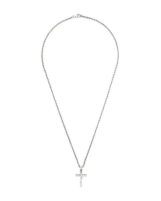 Emanuele Bicocchi Metallic Cross Pendant Necklace