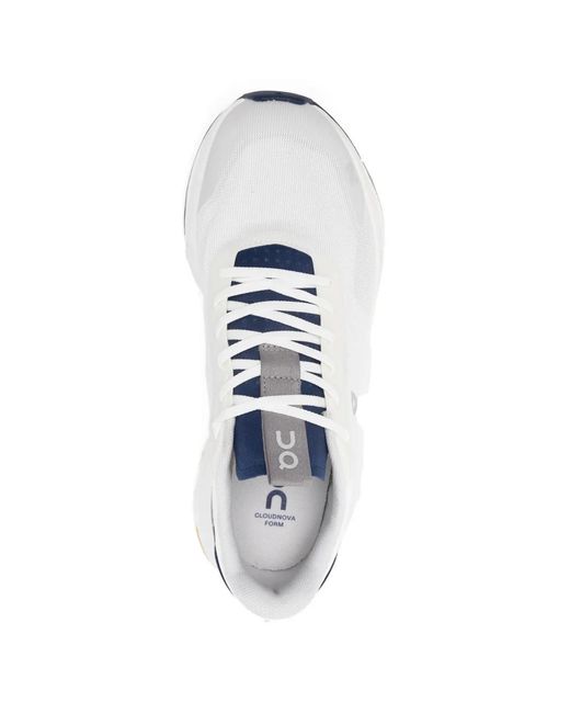 On Shoes White Cloudnova Form 2 Sneakers for men