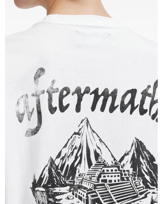 メンズ AFTERMATHS グラフィック Tシャツ White