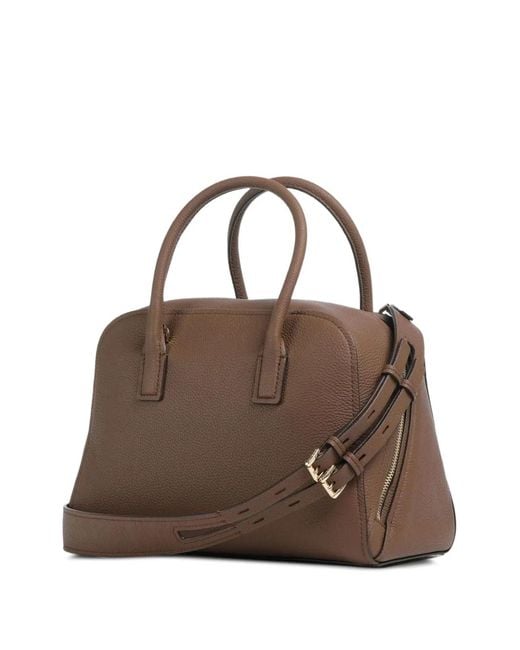 Michael Kors Brown Sac À Main Ashton En Cuir Grainé