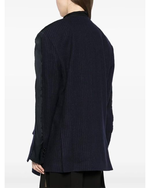 Veste À Bords Francs Pushbutton en coloris Blue