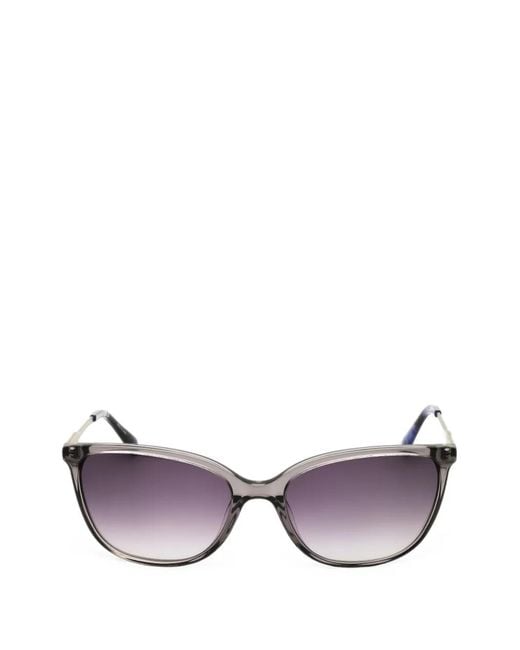 Nine West Purple Oval-Frame Sunglasses