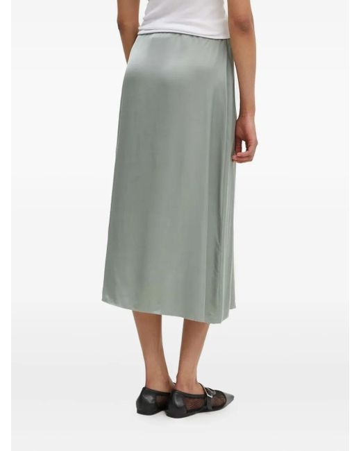 Marc O' Polo Green Slip Midi Skirt