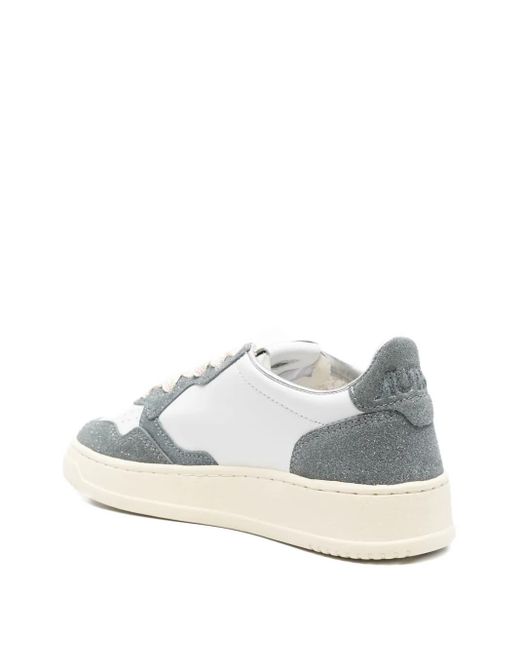 Autry White Medialist Low Sneakers