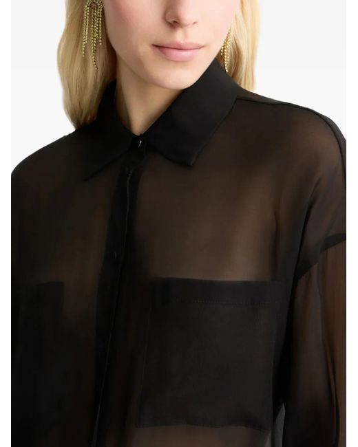 Liu Jo Black Organza Shirt
