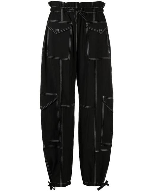 Ganni Black Cargo Pants