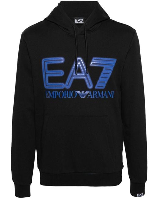 メンズ EA7 Logo Series スウェットパーカー Blue