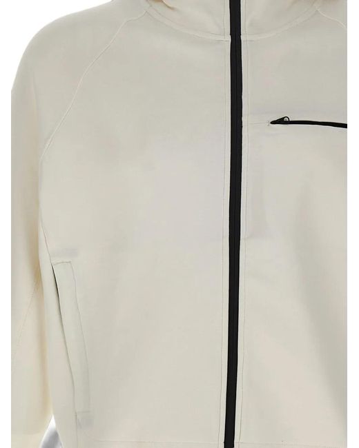Blauer White Shaw Zip-Up Hoodie for men