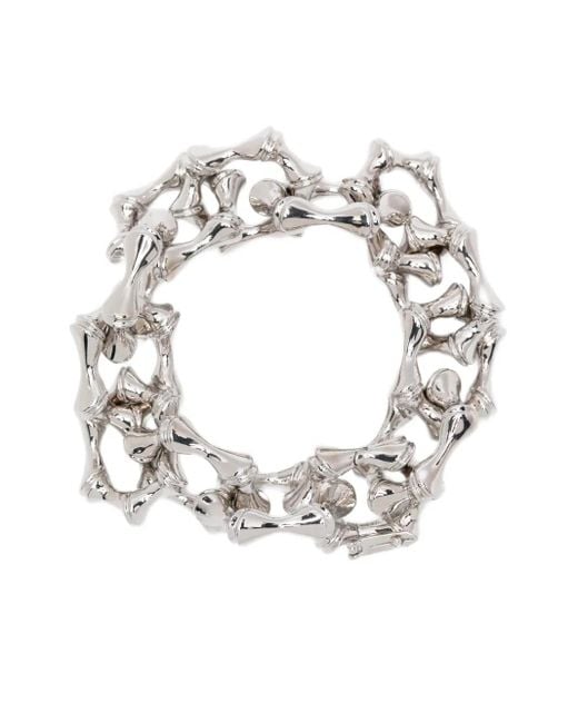 Eddie Borgo Metallic Bamboo Link Bracelet