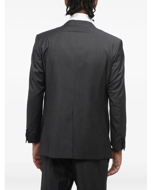 Corneliani Gray Single-Breasted Suit for men