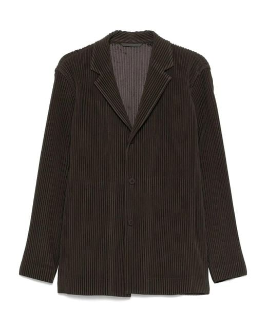メンズ Homme Plissé Issey Miyake Corduroy Blazer Black