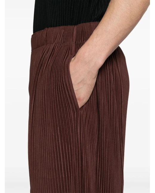 Homme Plissé Issey Miyake Brown Mc February Trousers for men