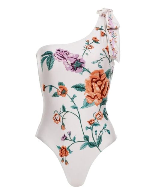 Agua Bendita Remedios Chineses ワンピース水着 White
