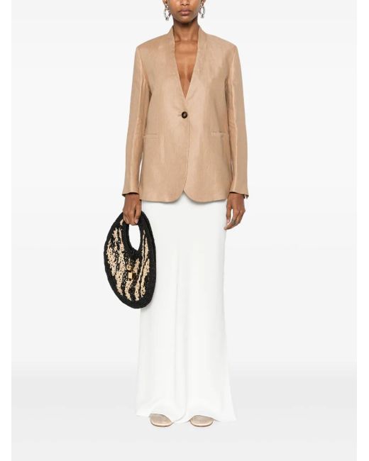 Slowear Linen-blend Blazer White