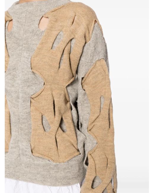 Toga Natural Panelled Cut-Out Jumper