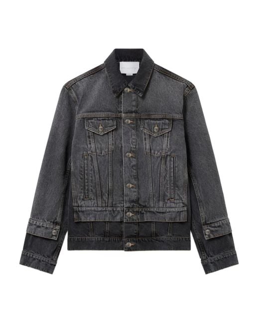 Stella McCartney ダブルレイヤー デニムジャケット Gray