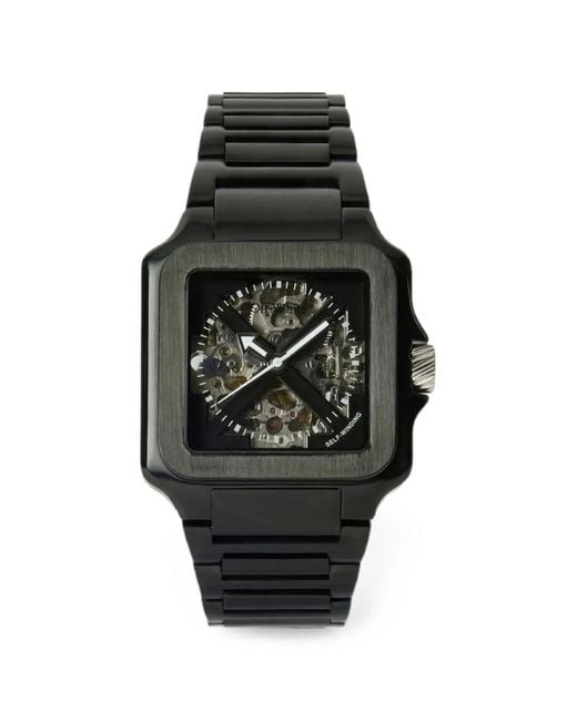 Off-White c/o Virgil Abloh Black Proto Auto Squared 42,8Mm Watch for men