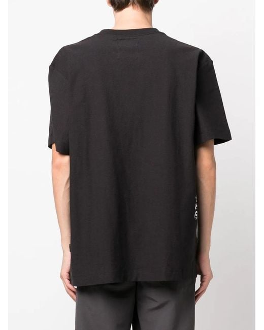 Purple Brand Black Logo Print T-Shirt for men