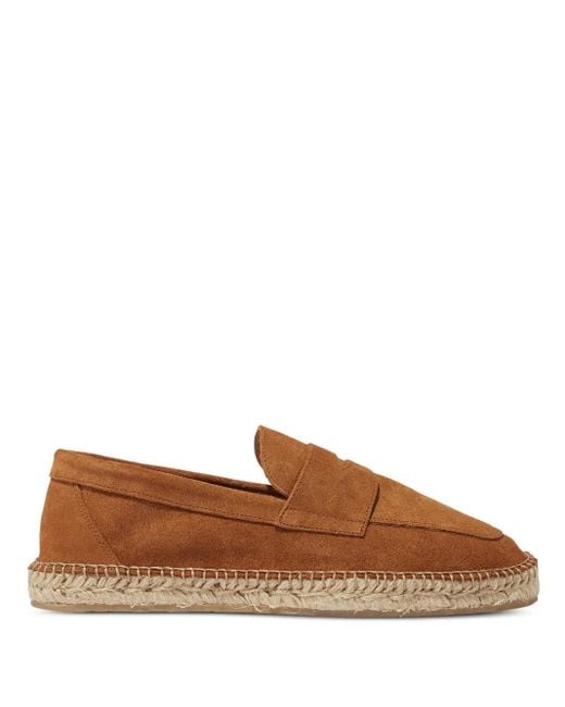 Scarosso Brown Diego Suede Espadrilles for men