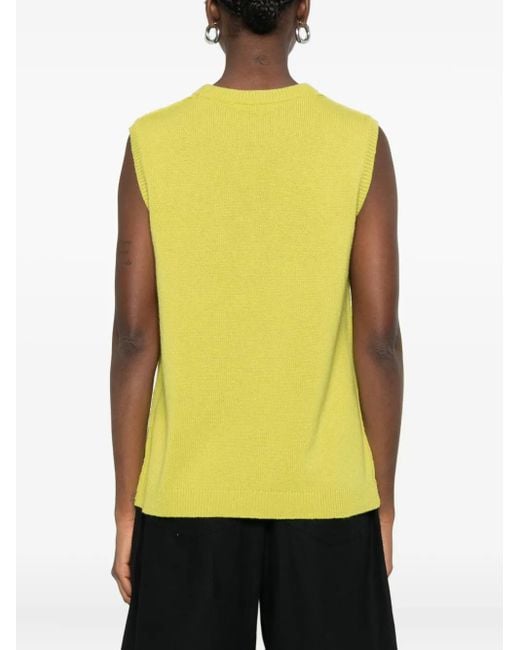 6397 ノースリーブ トップ Yellow