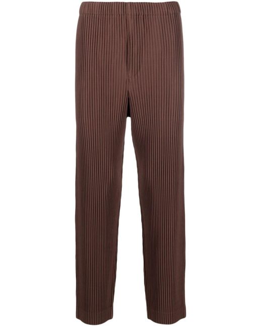 Pantalon MC December à design plissé Homme Plissé Issey Miyake pour homme en coloris Brown