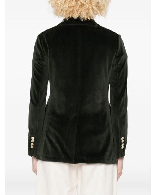 Circolo 1901 Black Velvet double-breasted jacket