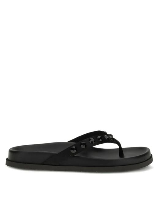 Pedro Garcia Black Devika Studded Sandals