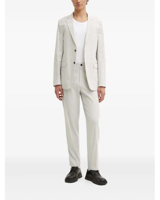 Theory White Single-Breasted Blazer for men