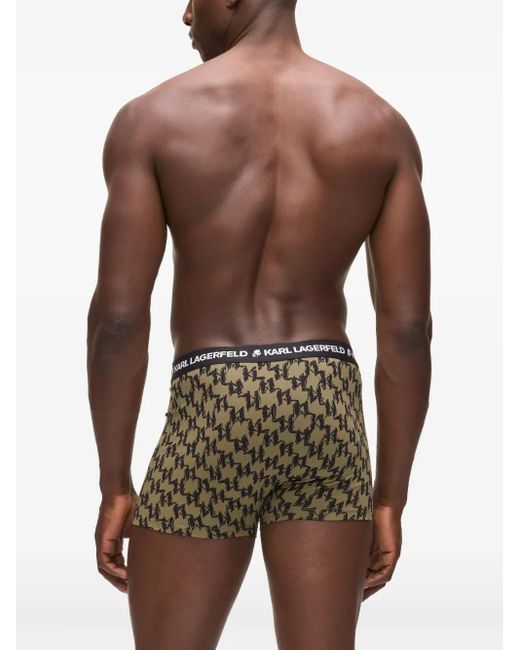 Karl Lagerfeld Set aus Boxershorts und Socken mit Monogramm-Print in White für Herren