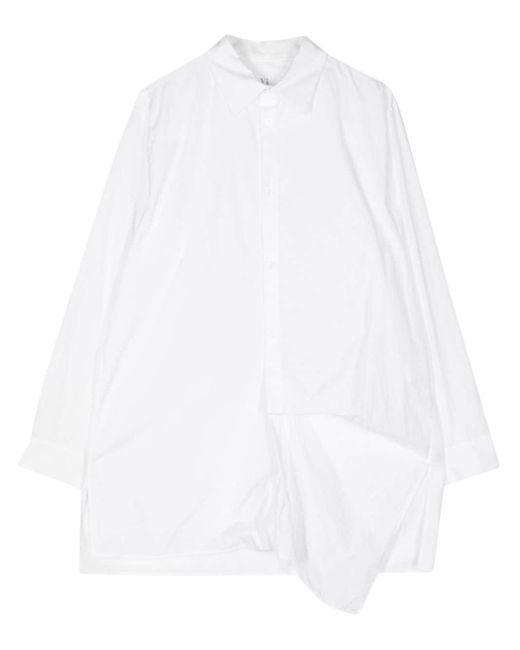 Chemise en coton à design asymétrique Y's Yohji Yamamoto en coloris White