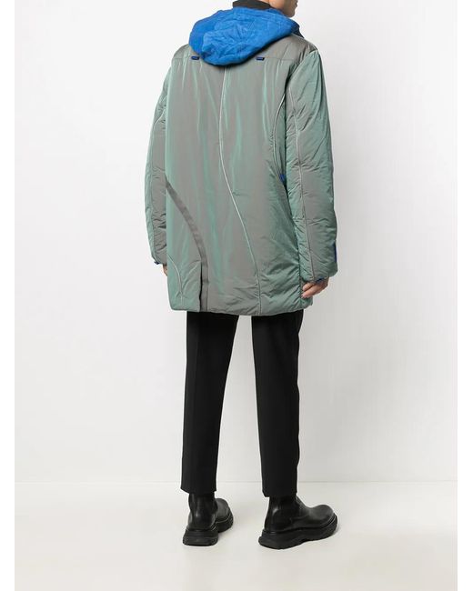 A_COLD_WALL* Blue Iridescent Padded Coat for men