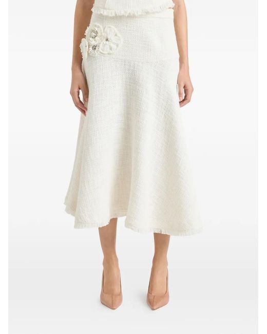 Cinq À Sept Natural Flower Henriette Skirt