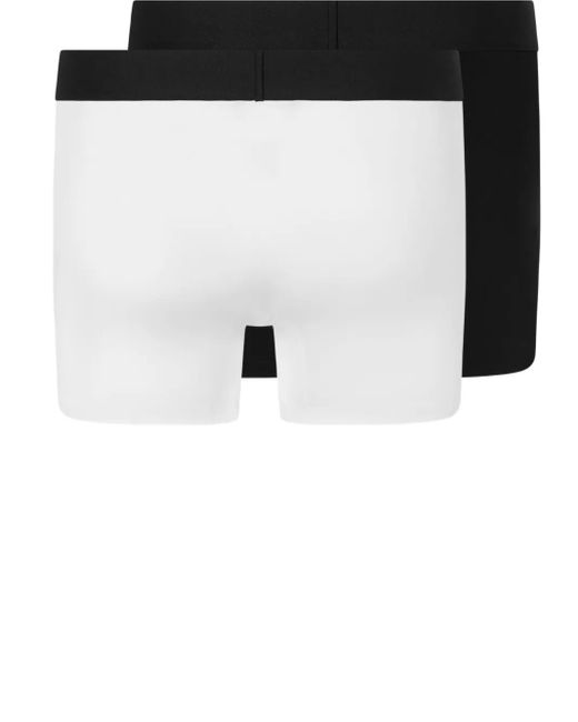 Versace Black Cotton-Jersey Long Trunks 2-Pack for men