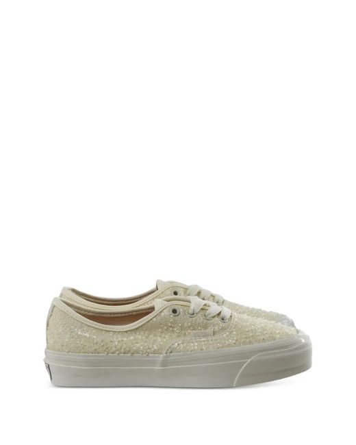 Vans Gray Authentic Sequin-Embellished Sneakers