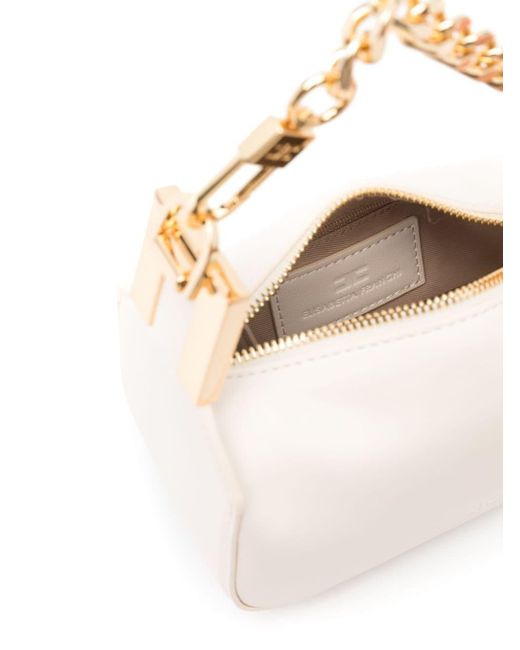 Elisabetta Franchi White Logo-debossed Mini Bag