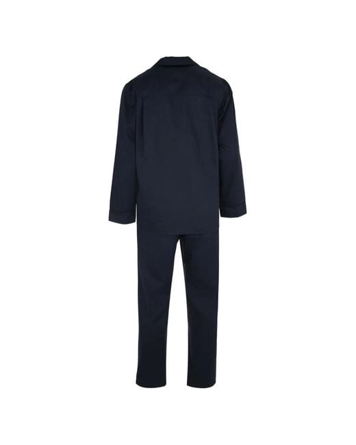 Zimmerli of Switzerland Blue Paisley-Jacquard Cotton Pajamas for men