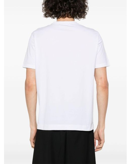Cotton-blend T-shirt Cruciani pour homme en coloris White