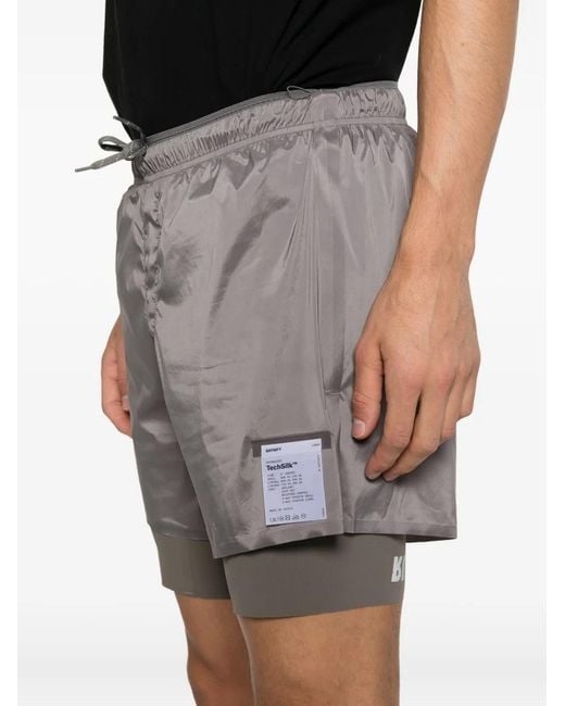 Satisfy Gray Layered Shorts for men