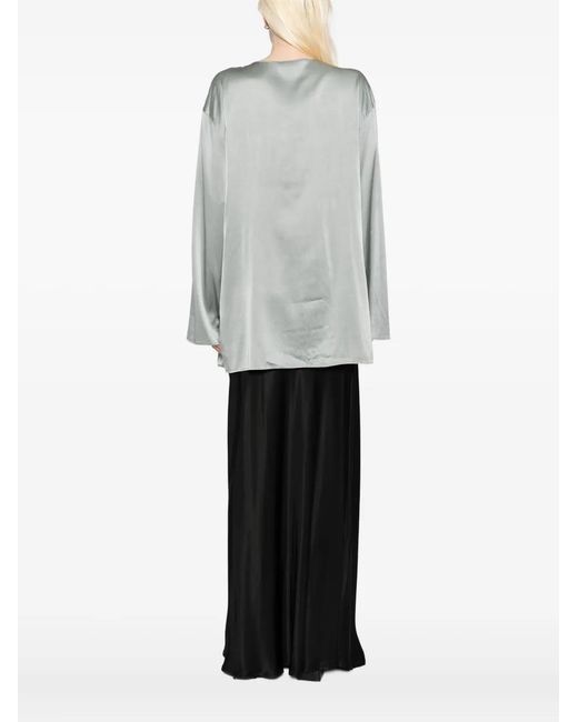 Ruohan Gray Knot Top
