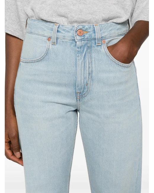 BITE STUDIOS Blue Button-Up Straight Jeans