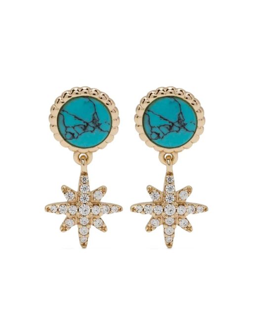 Apm Monaco Blue Lagoon Météorites Earrings