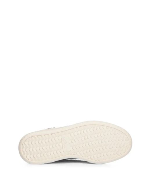 Adidas White Logo-Embossed Panelled Sneakers
