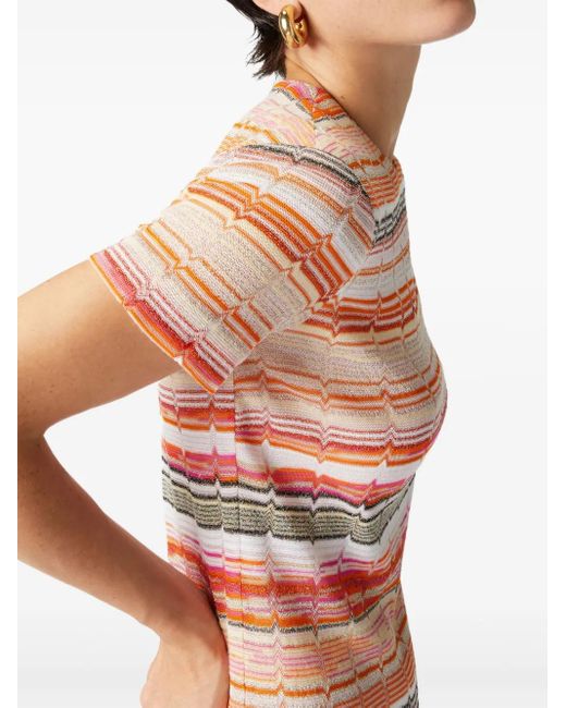 Missoni Gestreepte Mini-Jurk in het Pink