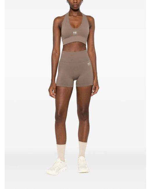 P.E Nation Natural Seamless V-Neck Sports Bra