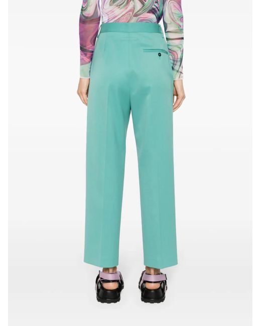 MM6 by Maison Margiela Blue Single-Stitch Tapered Trousers