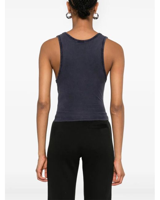 Entire studios Blue Cropped Tank Top