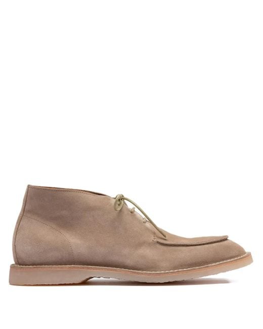 Botas de ante con cordones Officine Creative de hombre de color Brown