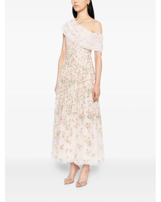 Needle & Thread Natural Everett Bloom Gown